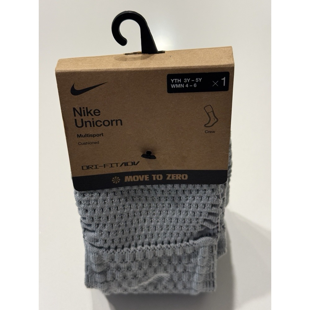 Nike Unicorn Dri-FIT ADV Cushioned Crew Socks FZ3399-077 Smoke Grey S NWT